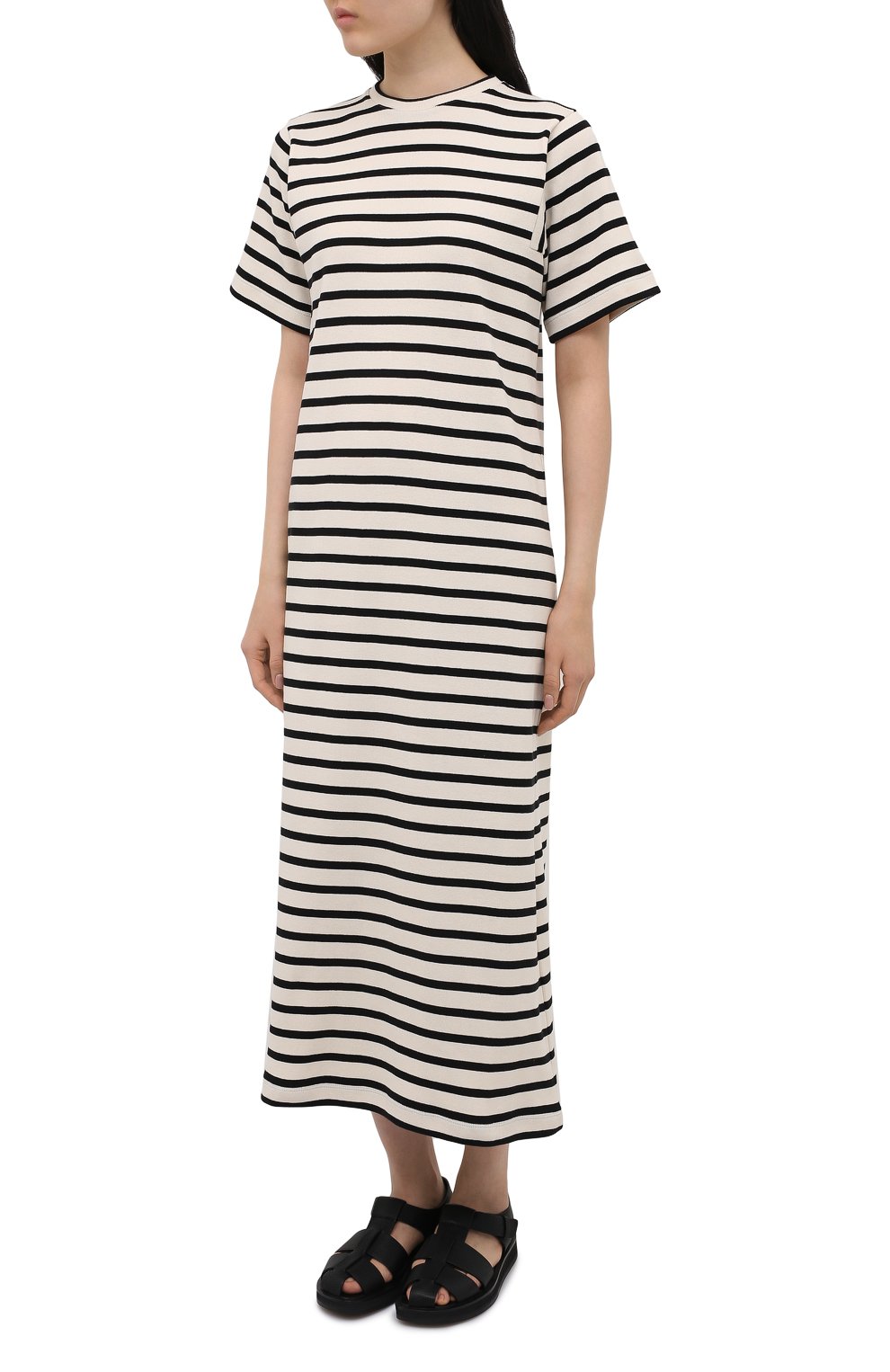 Хлопковое платье JIL SANDER, арт. JPPS717522-WS247518, фото 3