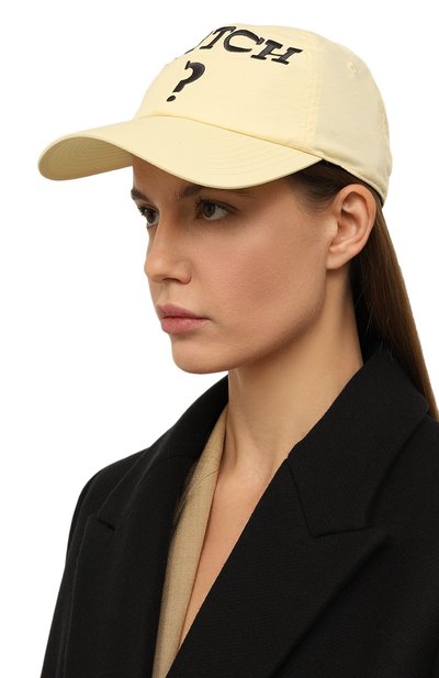 Бейсболка JW ANDERSON желтого цвета по цене 17900 руб., арт. AC0198 FA0329, фото 2 Бейсболка JW ANDERSON, арт. AC0198 FA0329, фото 2