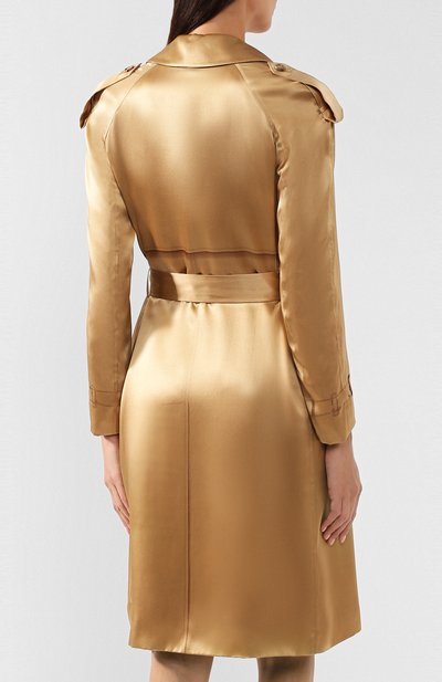 Шелковый тренч BURBERRY, арт. 4548585, фото 4