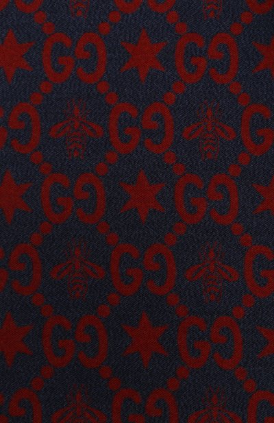 Шарф из шерсти и шелка GUCCI темно-синего цвета по цене 54720 руб., арт. 548753 4G636, фото 4 Шарф из шерсти и шелка GUCCI, арт. 548753 4G636, фото 4