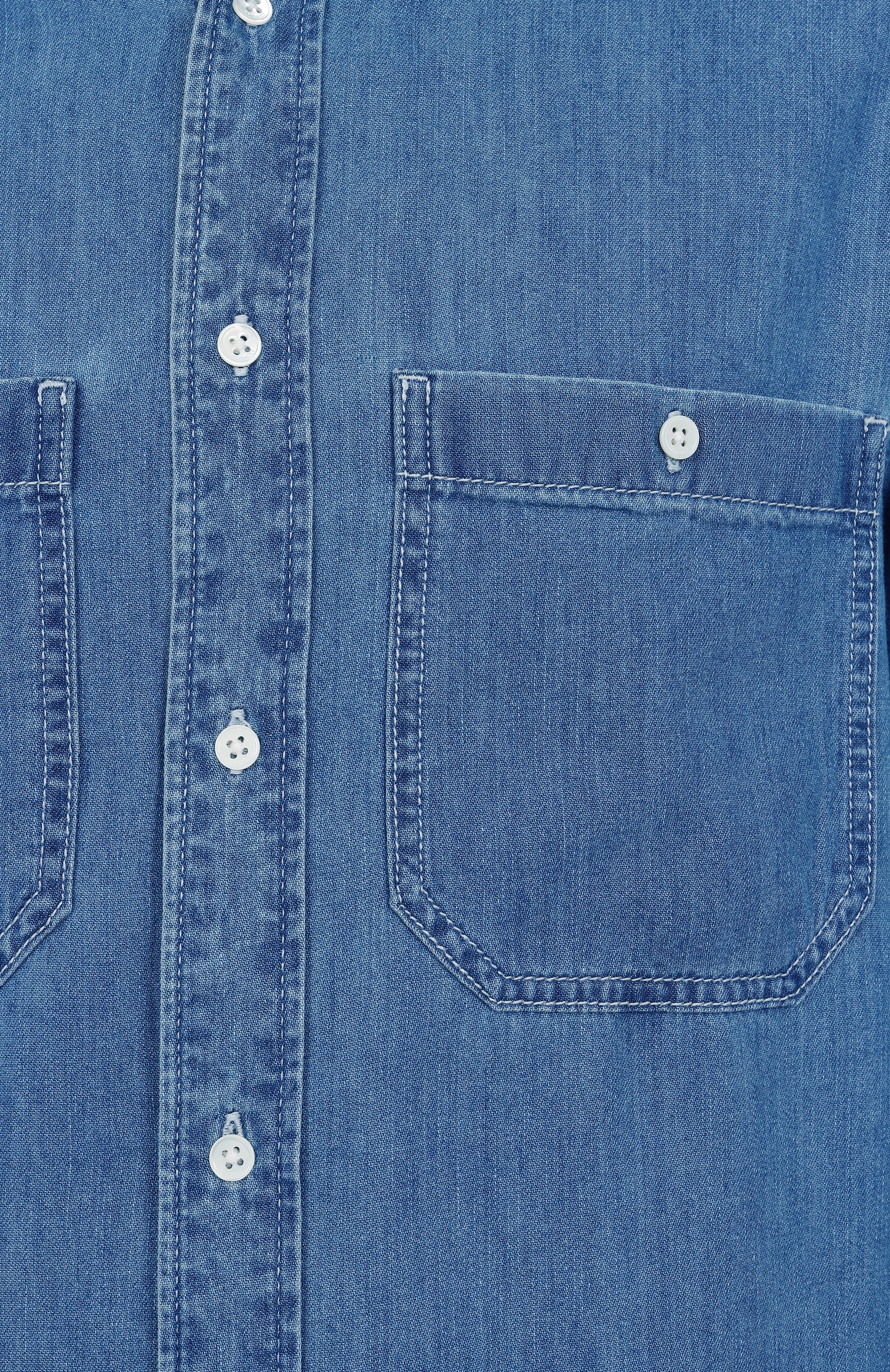 Джинсовая рубашка 12 STOREEZ, арт. 129671, фото 6