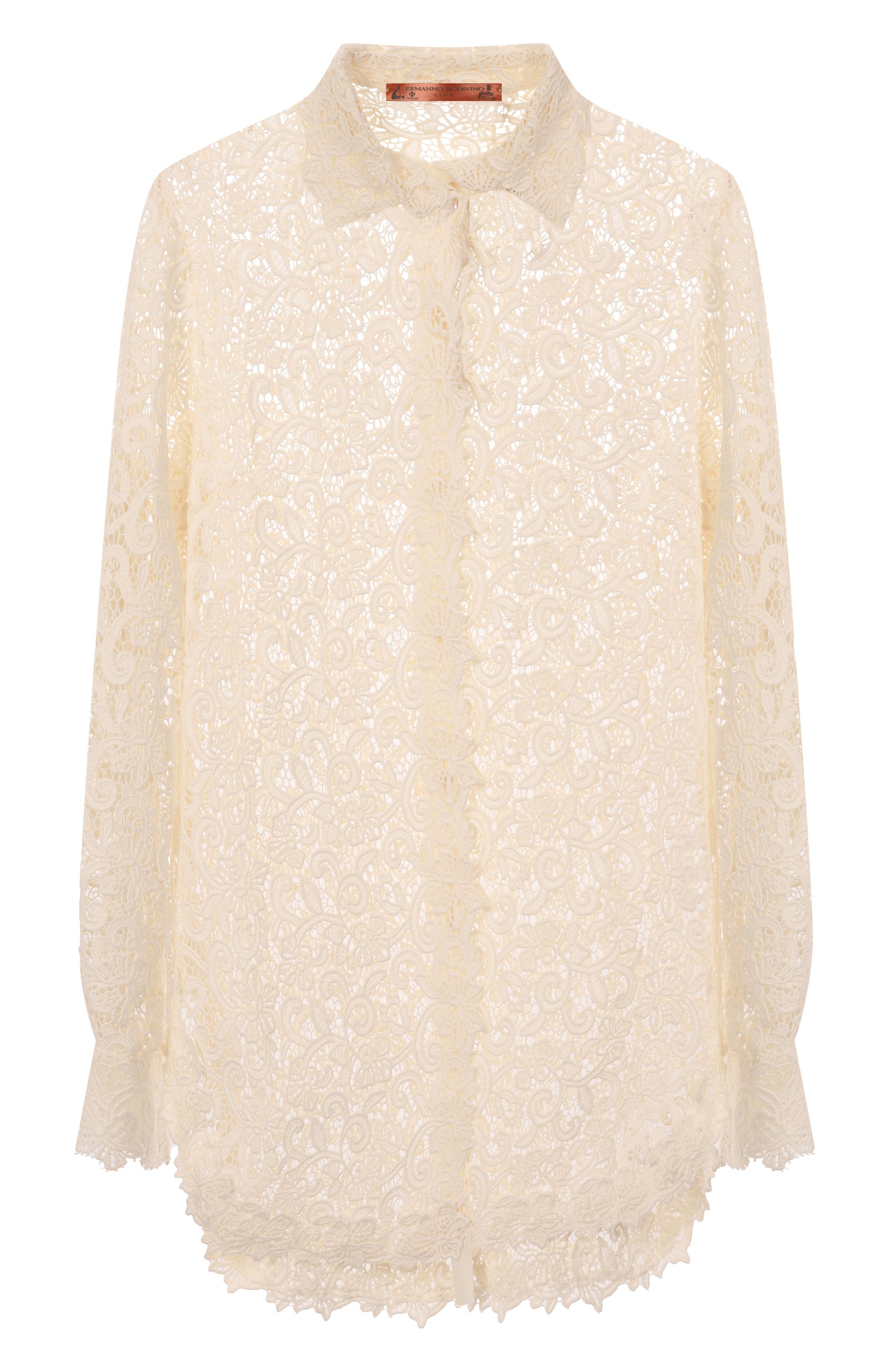 Хлопковая блузка ERMANNO SCERVINO, арт. D464K616HGJ, фото 1