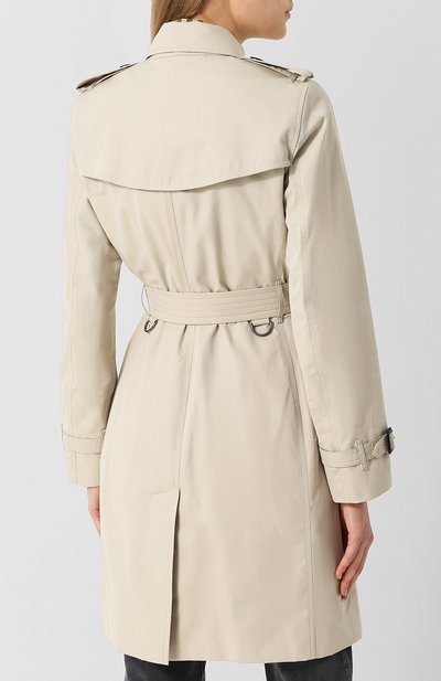 Хлопковый тренч kensington BURBERRY светло-серого цвета по цене 232500 руб., арт. 3913362, фото 4 Хлопковый тренч kensington BURBERRY, арт. 3913362, фото 4