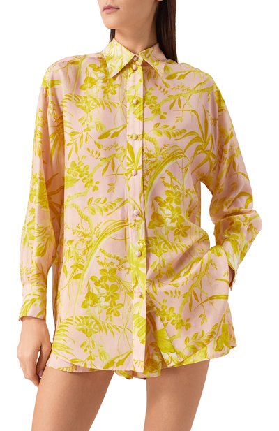 Шелковая блузка ZIMMERMANN розового цвета по цене 92250 руб., арт. 9613TSS245, фото 3 Шелковая блузка ZIMMERMANN, арт. 9613TSS245, фото 3