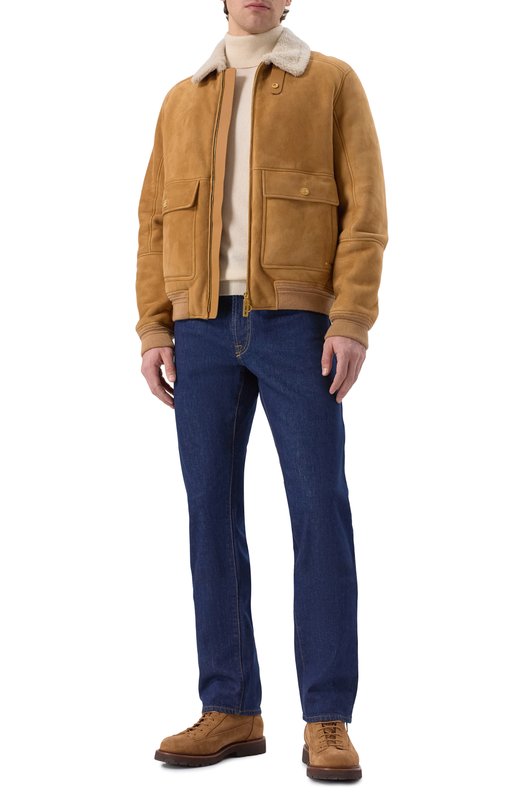 Дубленка из овчины Stefano Ricci M7J3300240/LAC0NY Коричневый  M7J3300240/LAC0NY Фото 2