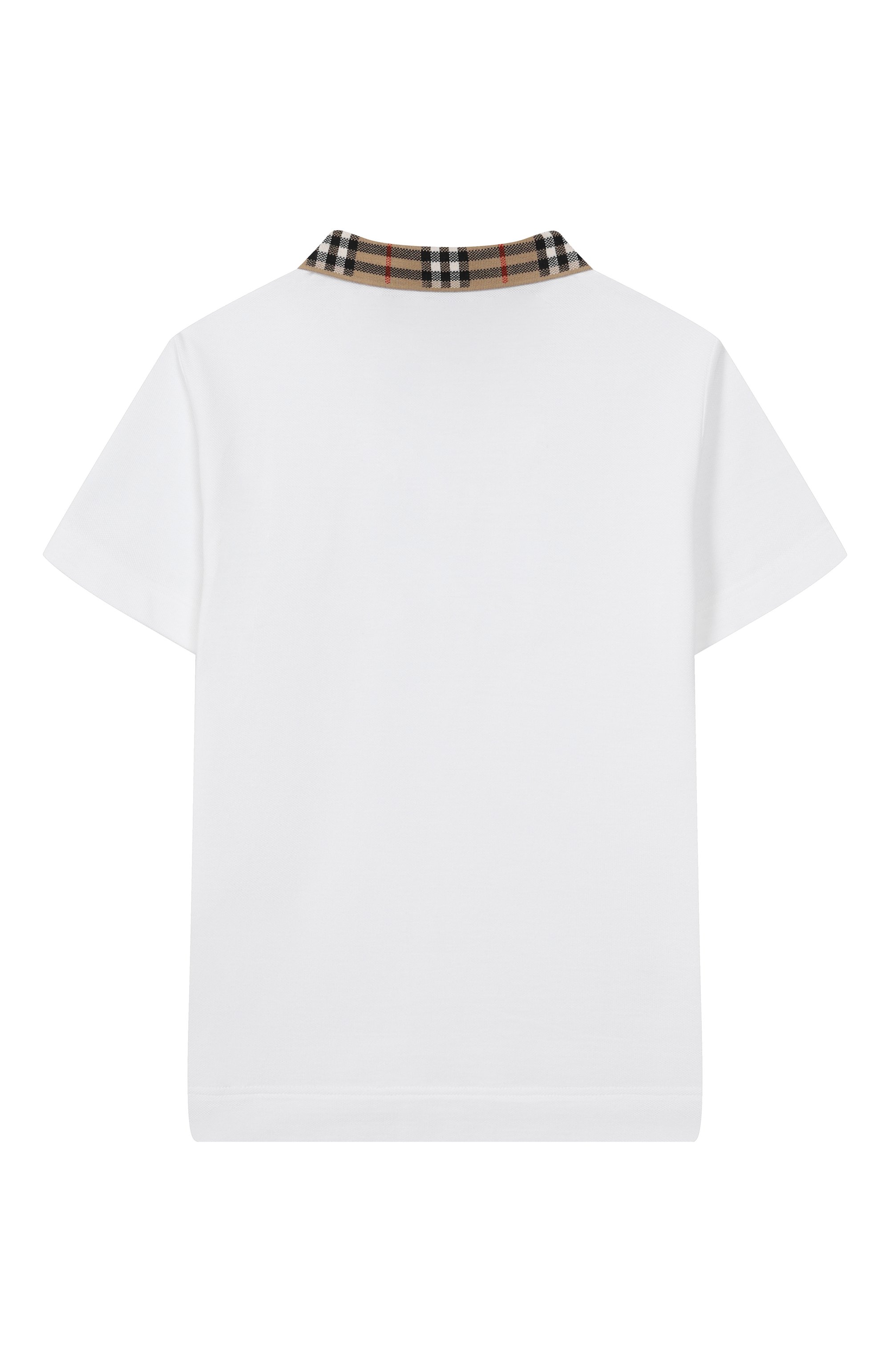 Хлопковое поло BURBERRY белого цвета по цене 29350 руб., арт. 8105571, фото 2 Хлопковое поло BURBERRY, арт. 8105571, фото 2