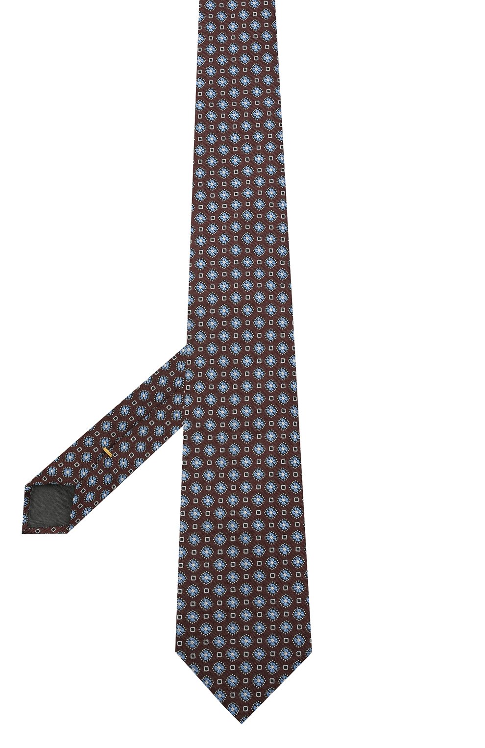 Шелковый галстук CANALI коричневого цвета по цене 12700 руб., арт. 18/HJ03078, фото 2 Шелковый галстук CANALI, арт. 18/HJ03078, фото 2