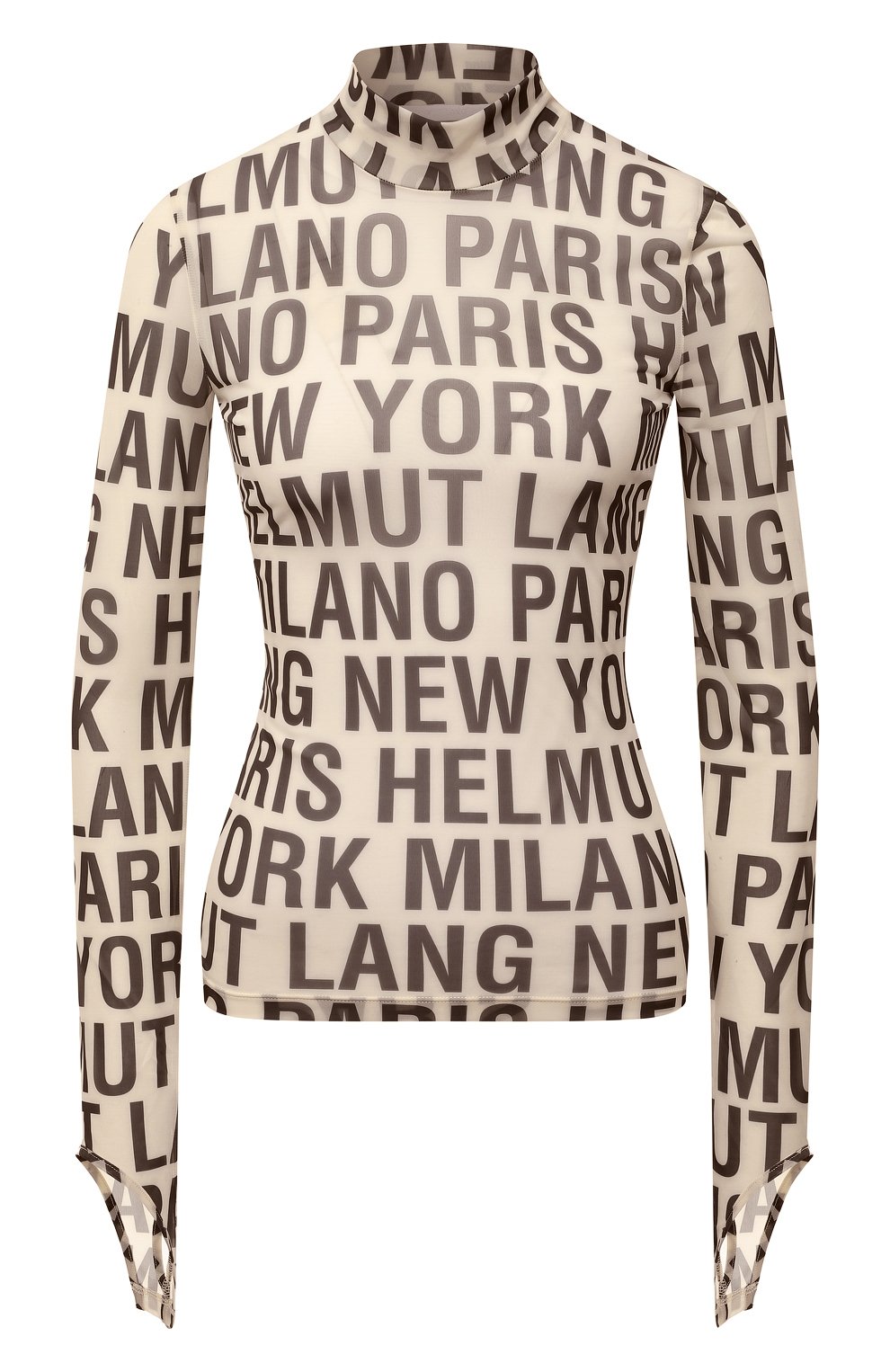 Топ HELMUT LANG кремового цвета по цене 32950 руб., арт. L09HW510, фото 1 Топ HELMUT LANG, арт. L09HW510, фото 1