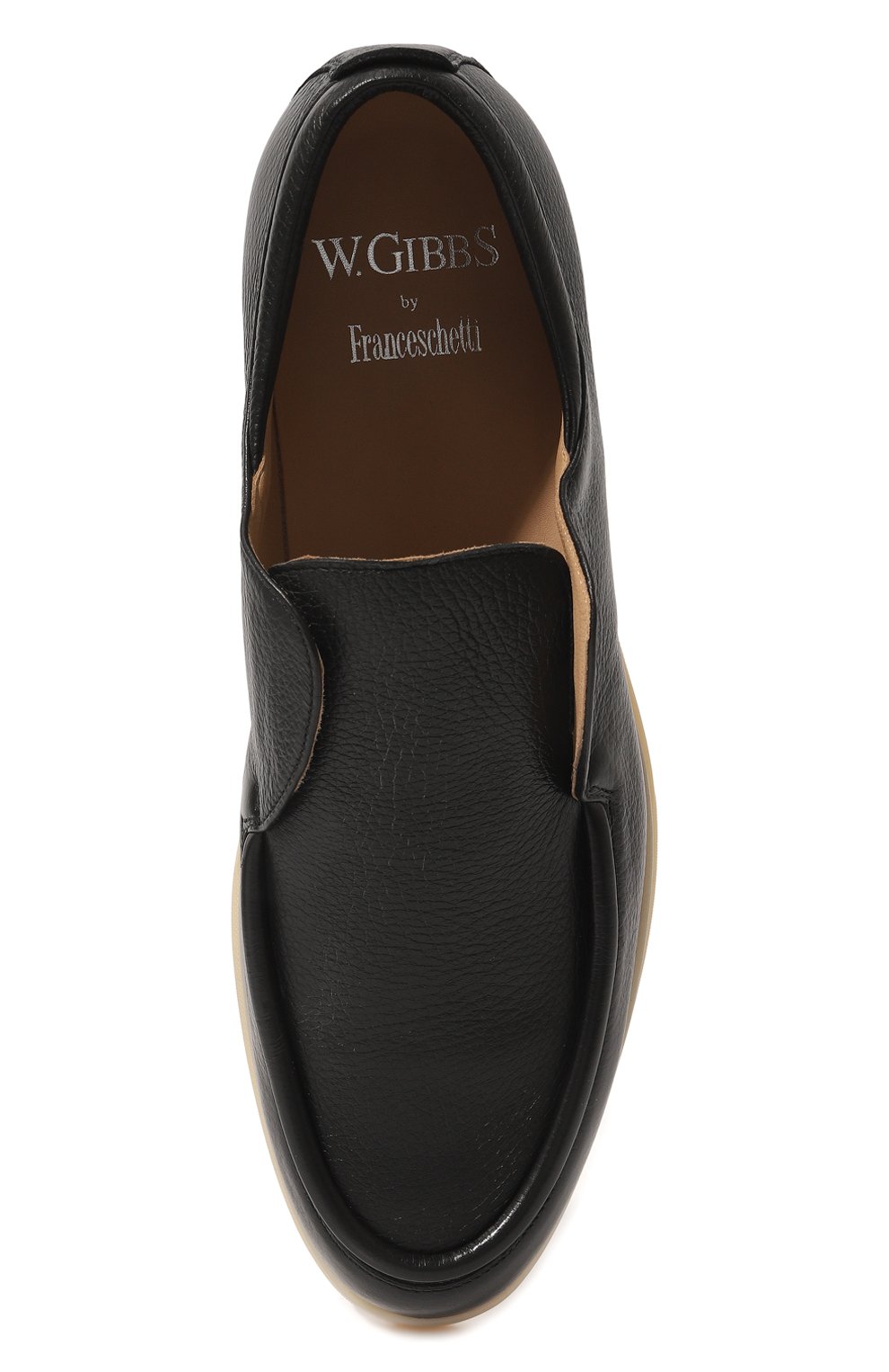 Кожаные лоферы W.GIBBS черного цвета по цене 49600 руб., арт. 1078010/CERV0, фото 6 Кожаные лоферы W.GIBBS, арт. 1078010/CERV0, фото 6