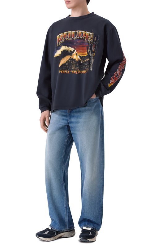 Комбинированные кроссовки Fugitive 9094 Crime London 19400PP8 Синий  19400PP8 Фото 2