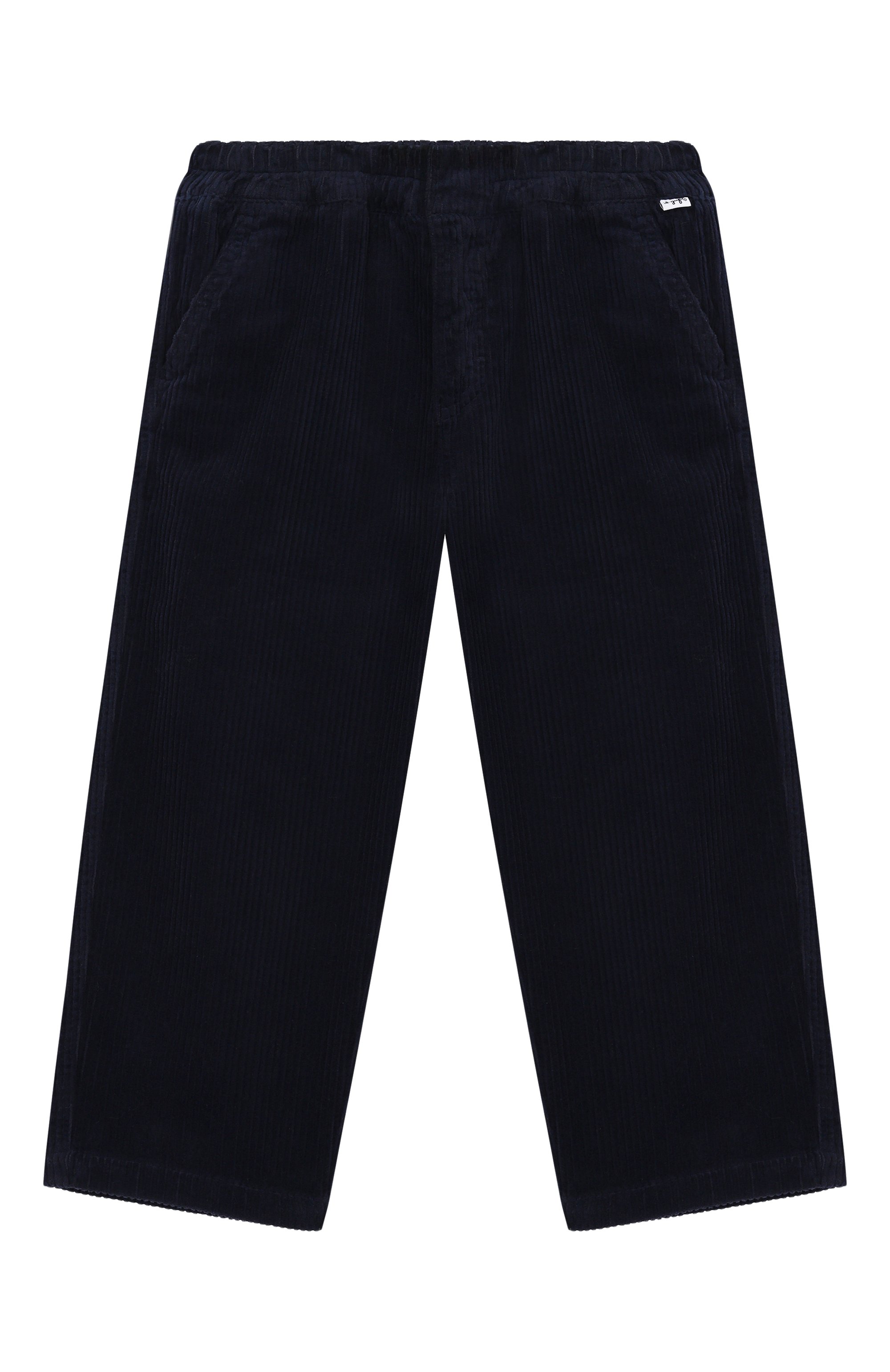 Вельветовые брюки IL GUFO темно-синего цвета по цене 18200 руб., арт. A25GPL0029V6012/5-8, фото 1 Вельветовые брюки IL GUFO, арт. A25GPL0029V6012/5-8, фото 1