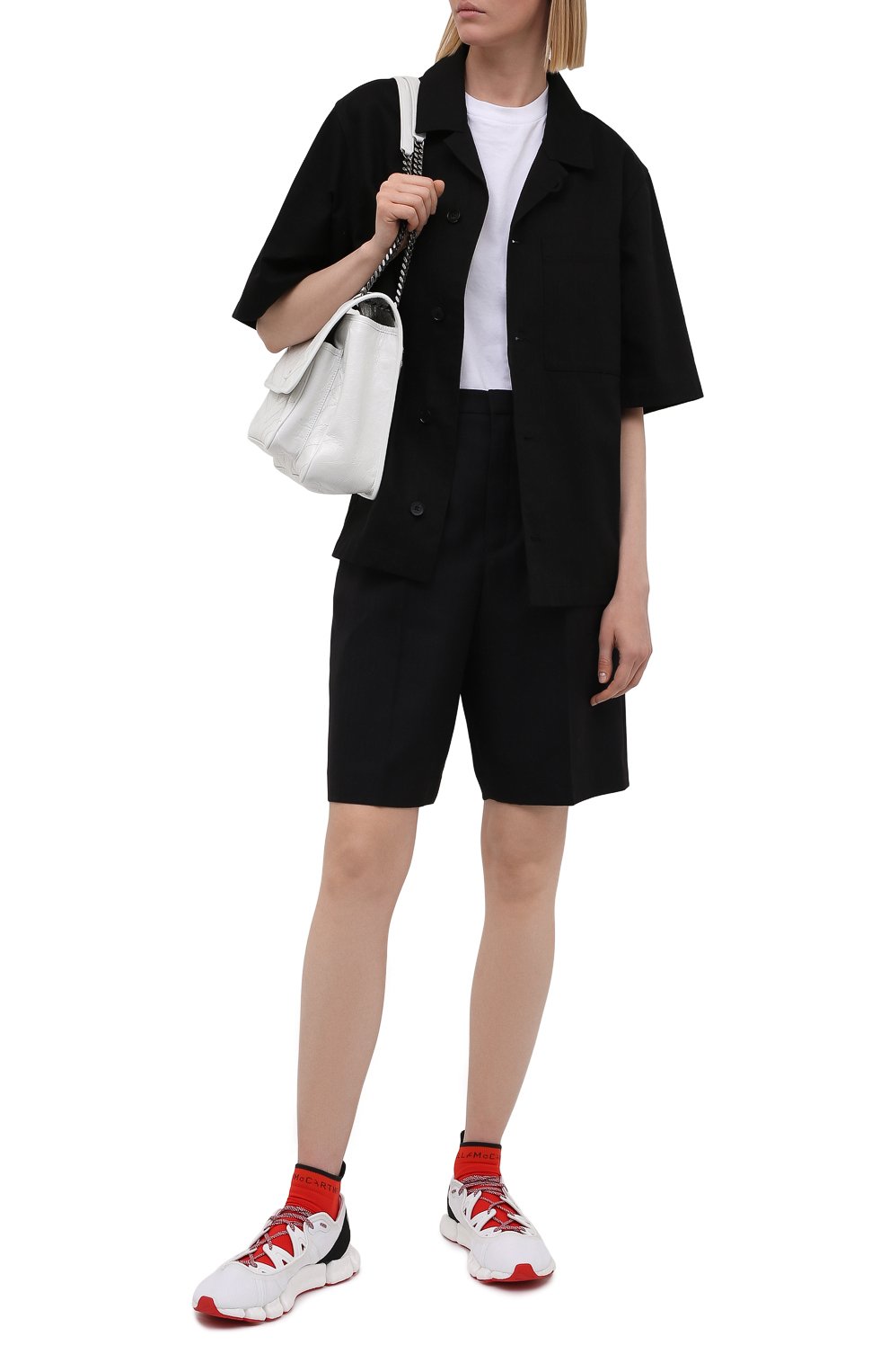 Комбинированные кроссовки ADIDAS BY STELLA MCCARTNEY красного цвета по цене 26200 руб., арт. FX1950, фото 2 Комбинированные кроссовки ADIDAS BY STELLA MCCARTNEY, арт. FX1950, фото 2