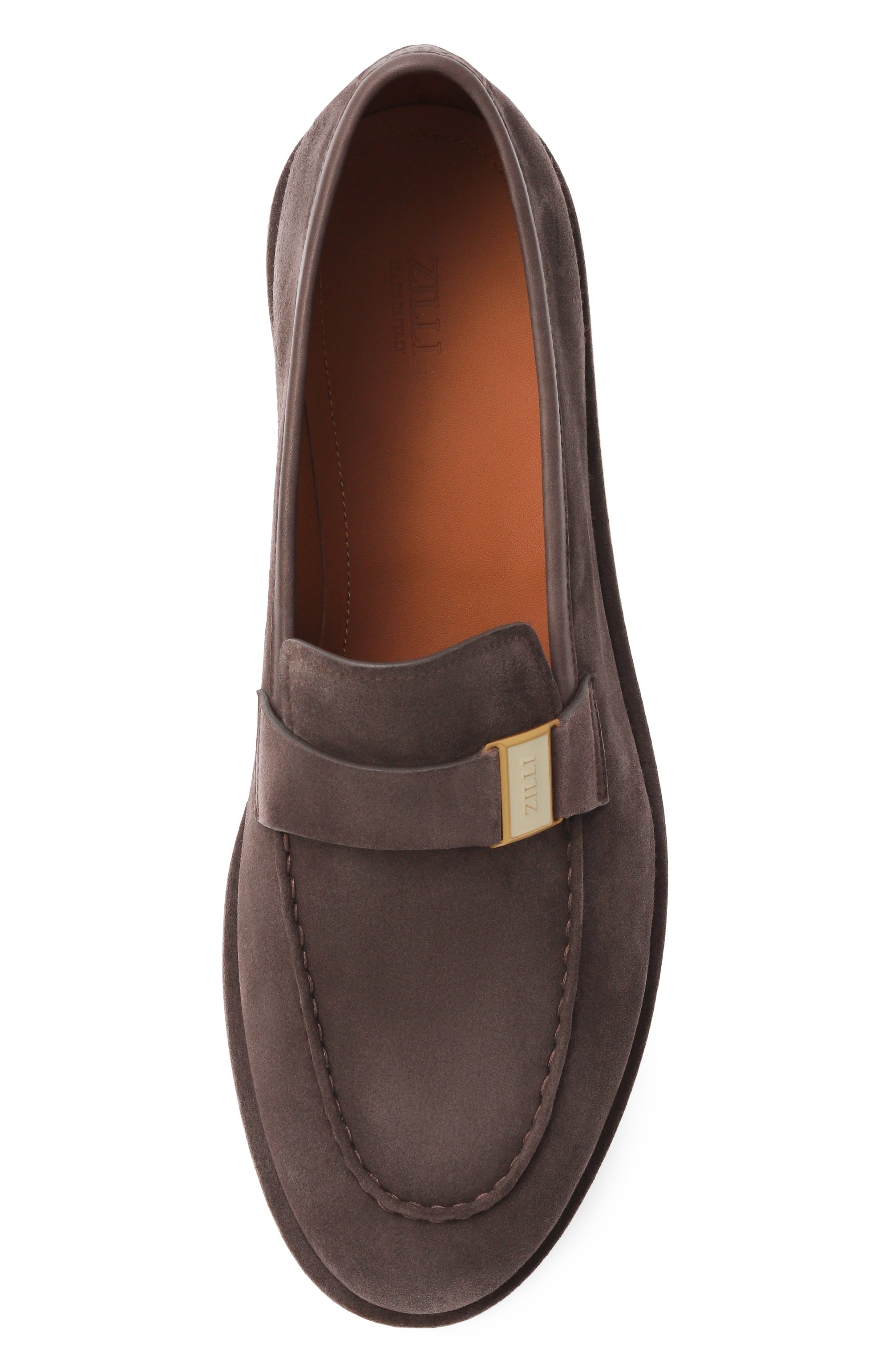 Замшевые лоферы ZILLI, арт. H0180AM1100VZPU03, фото 6