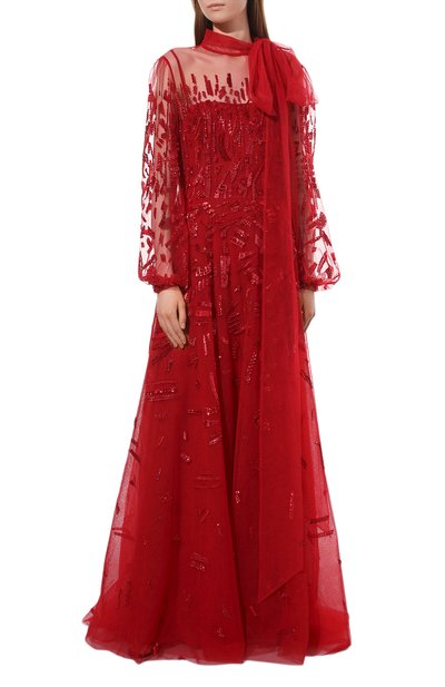 Платье ZUHAIR MURAD красного цвета по цене 995000 руб., арт. FDR21012/EMNI001, фото 2 Платье ZUHAIR MURAD, арт. FDR21012/EMNI001, фото 2