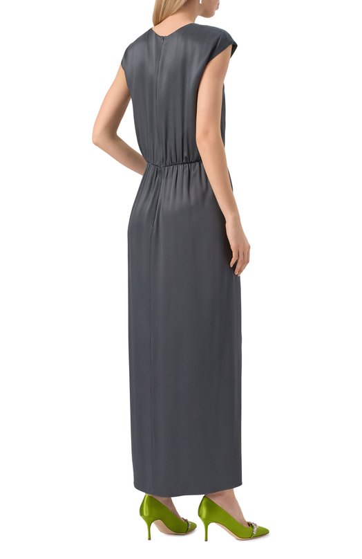 Атласное платье Giorgio Armani GW001317/TE10101 Серый  GW001317/TE10101 Фото 4