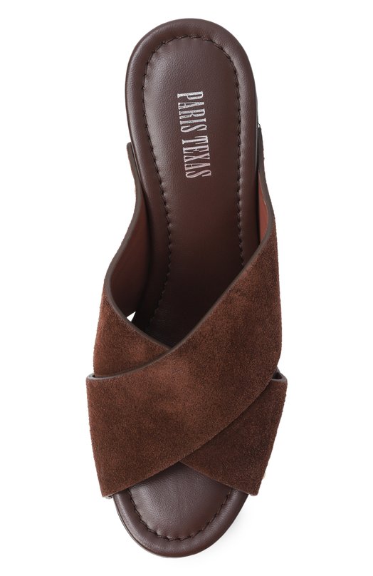 Замшевые сабо Marisol Paris Texas PX1989/XV003 Коричневый  PX1989/XV003 Фото 6