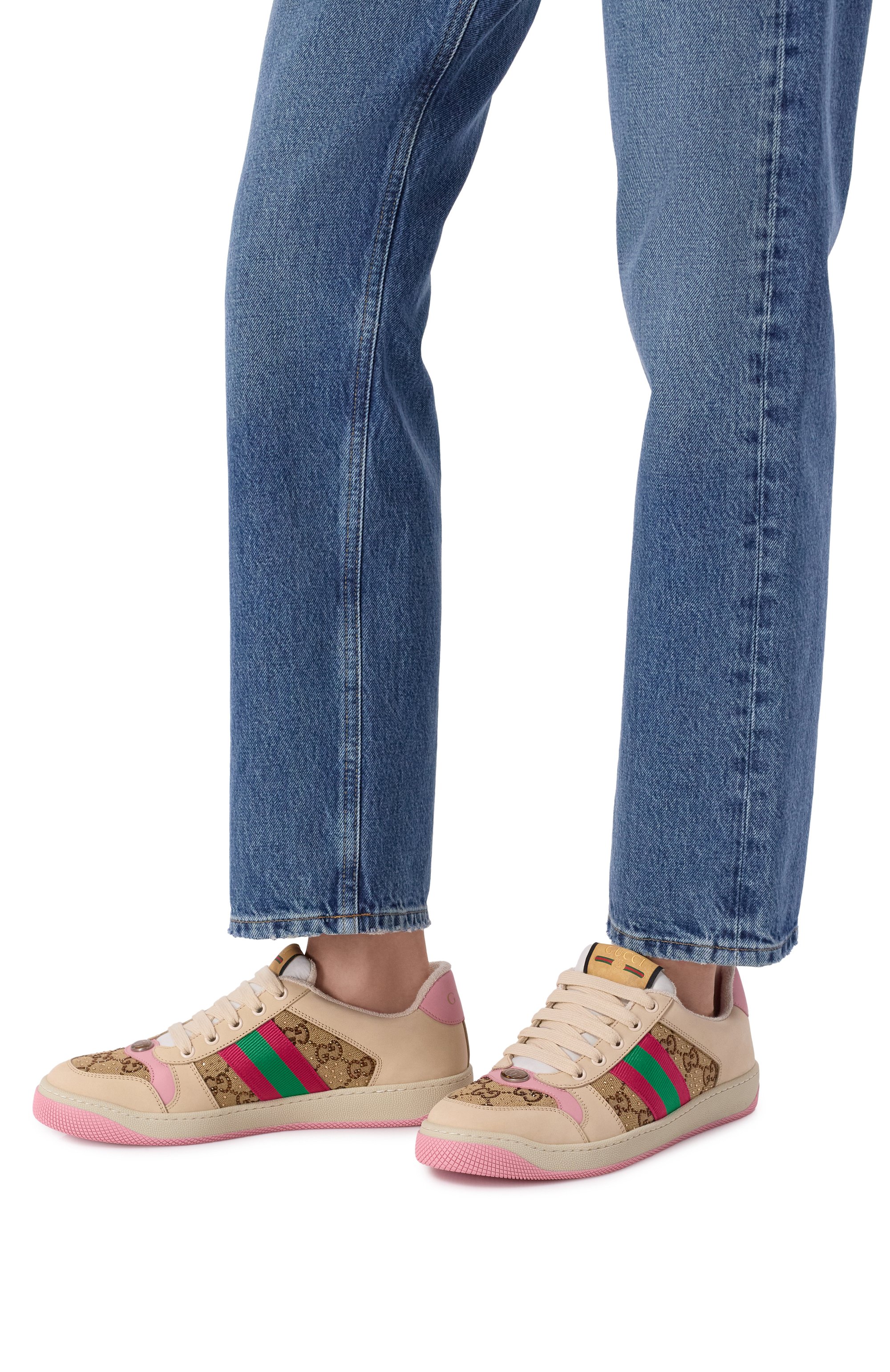 Комбинированные кеды screener GUCCI, арт. 677423/9SFR0, фото 2