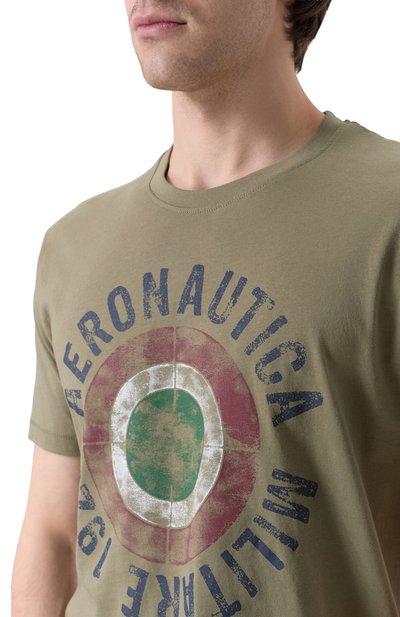 Хлопковая футболка AERONAUTICA MILITARE, арт. TS2538UJ00727, фото 5