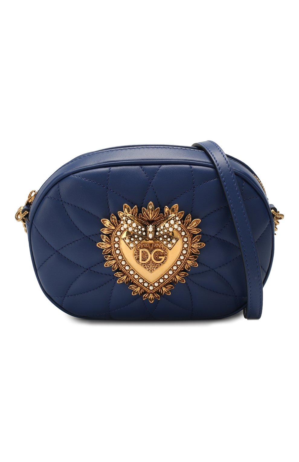 Сумка devotion DOLCE & GABBANA темно-синего цвета по цене 120500 руб., арт. BB6704/AV967, фото 5 Сумка devotion DOLCE & GABBANA, арт. BB6704/AV967, фото 5