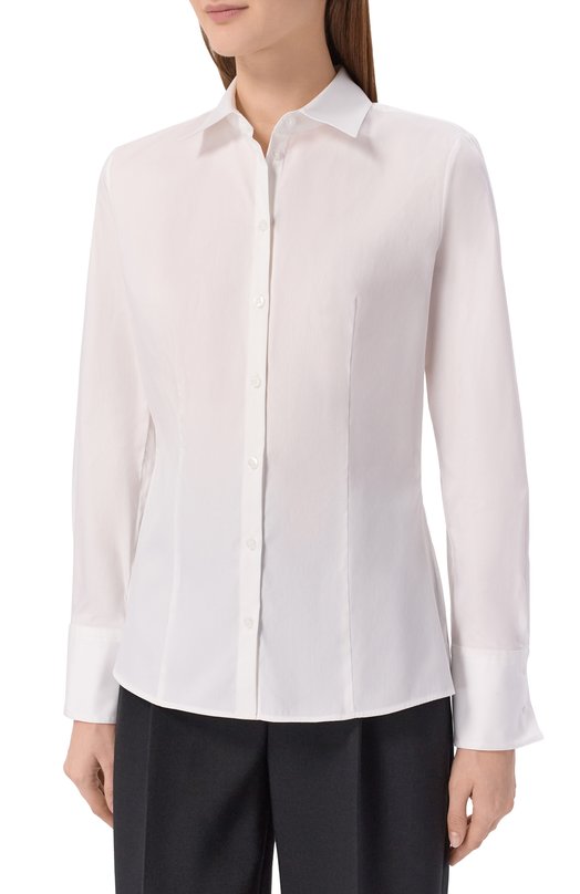 Хлопковая рубашка HUGO 50554568 Белый  50554568 Фото 3