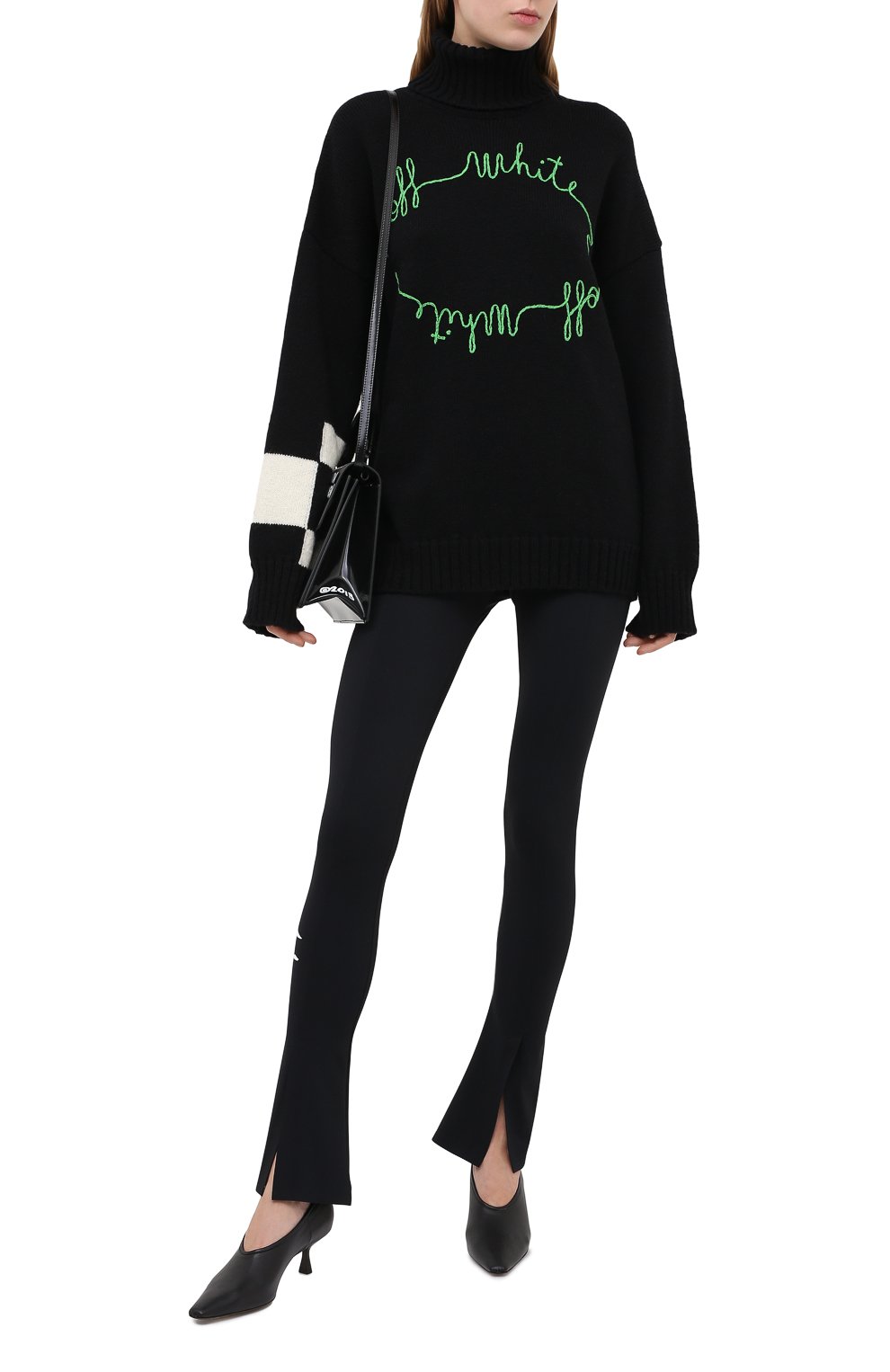 Свитер OFF-WHITE черного цвета по цене 75050 руб., арт. 0WHF008E20KNI0021055, фото 2 Свитер OFF-WHITE, арт. 0WHF008E20KNI0021055, фото 2