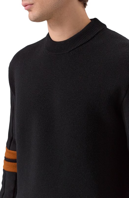 Шерстяной джемпер Zegna CCT110/UCM79A6 Чёрный  CCT110/UCM79A6 Фото 5