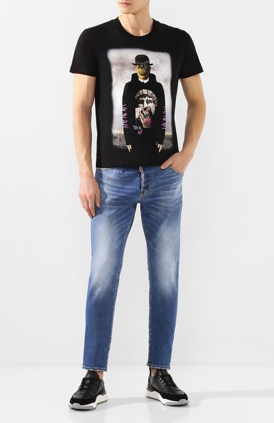 Кожаные кроссовки SANTONI, арт. MBI021274BGRXJUMN01, фото 2