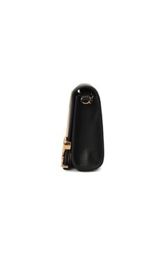 Женский клатч the chloé iconic CHLOÉ черного цвета, арт. CHC24WS514032 | Фото 4 (Размер: small; Материал сплава: Проставлено; Ремень/цепочка: На ремешке; Материал: Натуральная кожа; Драгоценные камни: Проставлено; Женское Кросс-КТ: Клатч-клатчи)
