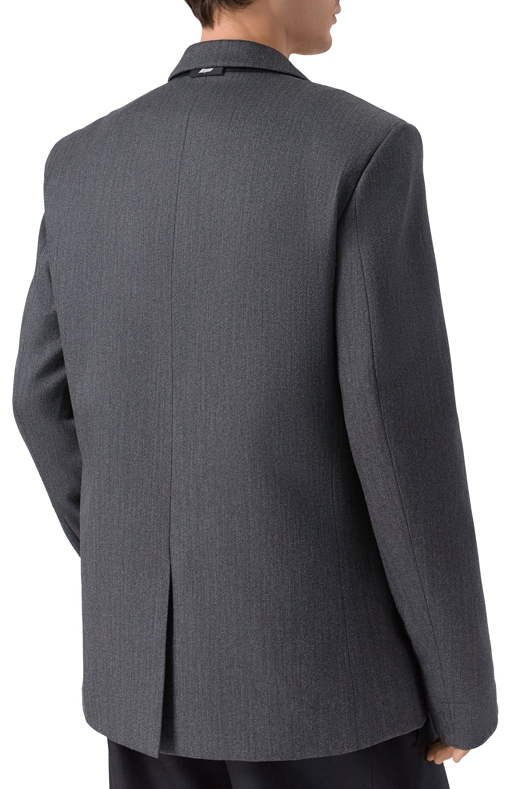 Шерстяной пиджак MSGM темно-серого цвета по цене 69950 руб., арт. 3940MG09/257506, фото 4 Шерстяной пиджак MSGM, арт. 3940MG09/257506, фото 4