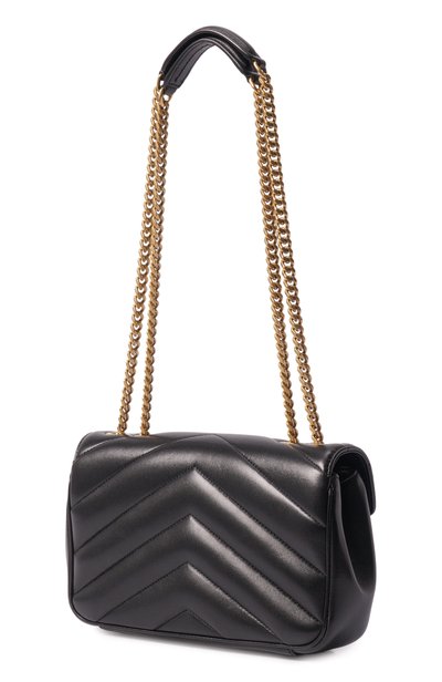 Сумка loulou small SAINT LAURENT черного цвета по цене 354000 руб., арт. 801437/AAEAX, фото 4 Сумка loulou small SAINT LAURENT, арт. 801437/AAEAX, фото 4