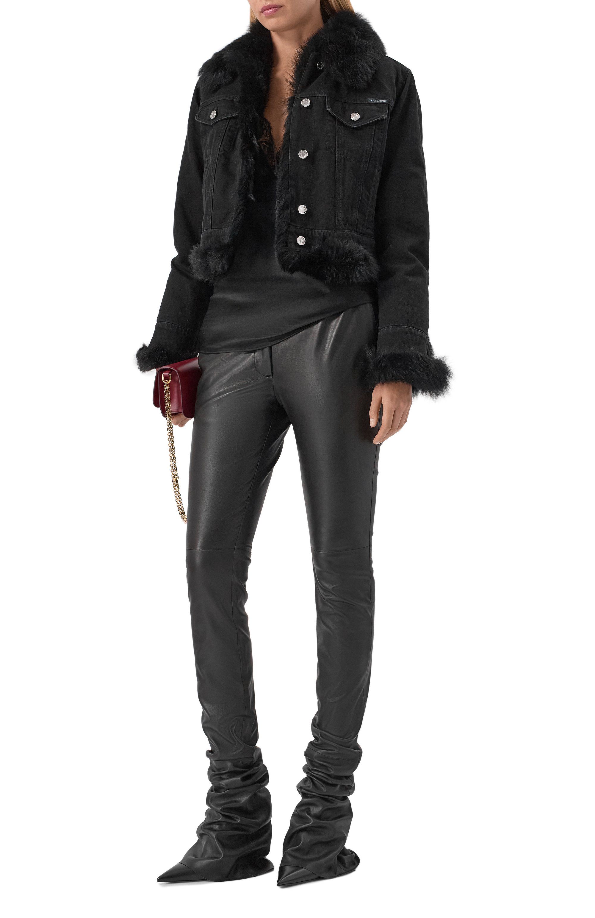 Джинсовая куртка с подкладкой из овчины DOLCE & GABBANA, арт. F9S97Z/G80D8, фото 2