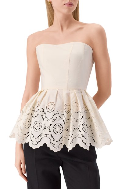 Хлопковый топ-корсет VIKA GAZINSKAYA, арт. SS25-12224, фото 3