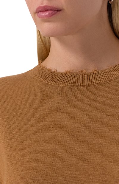 Пуловер из хлопка и кашемира ADDICTED коричневого цвета по цене 18570 руб., арт. MK2404C, фото 5 Пуловер из хлопка и кашемира ADDICTED, арт. MK2404C, фото 5