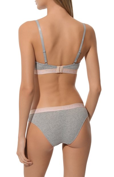 Комплект из двух трусов-слипов EMPORIO ARMANI серого цвета по цене 6350 руб., арт. 163334/3F227, фото 3 Комплект из двух трусов-слипов EMPORIO ARMANI, арт. 163334/3F227, фото 3