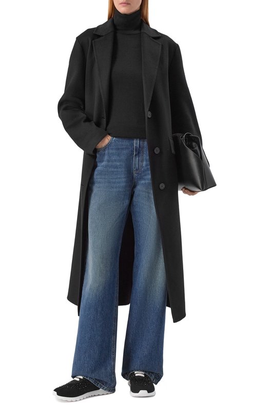 Текстильные кроссовки Kiton DSSFITAN0084740 Чёрный  DSSFITAN0084740 Фото 3