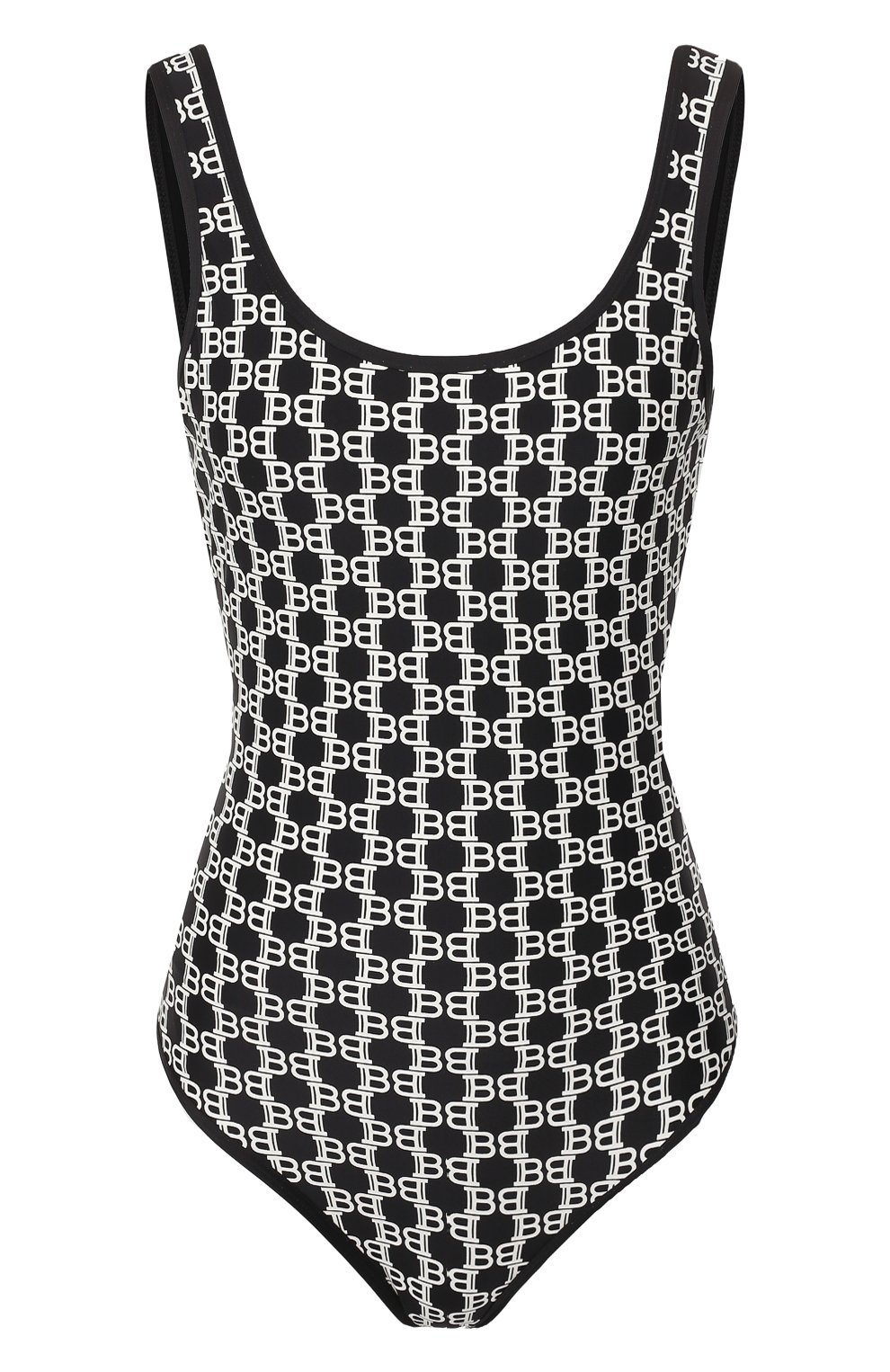 Слитный купальник BALMAIN черно-белого цвета по цене 38250 руб., арт. BPBU00170, фото 1 Слитный купальник BALMAIN, арт. BPBU00170, фото 1