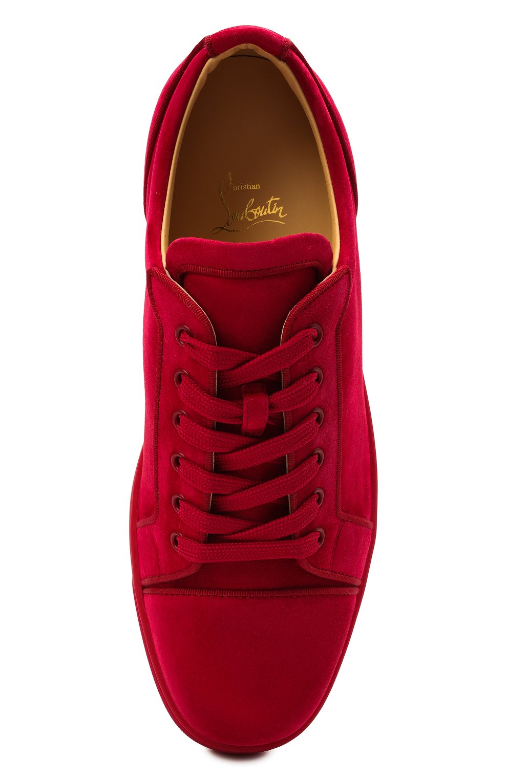 Замшевые кеды louis junior orlato CHRISTIAN LOUBOUTIN красного цвета по цене 69950 руб., арт. 3190824/L0UIS JUNI0R 0RLAT0 FLAT, фото 5 Замшевые кеды louis junior orlato CHRISTIAN LOUBOUTIN, арт. 3190824/L0UIS JUNI0R 0RLAT0 FLAT, фото 5