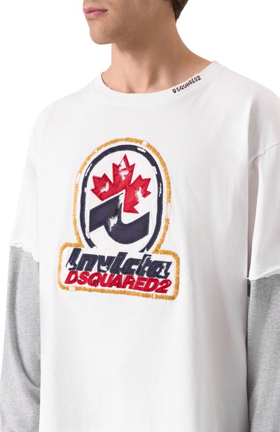 Хлопковый лонгслив DSQUARED2, арт. S74GD1421/DTJ005, фото 5