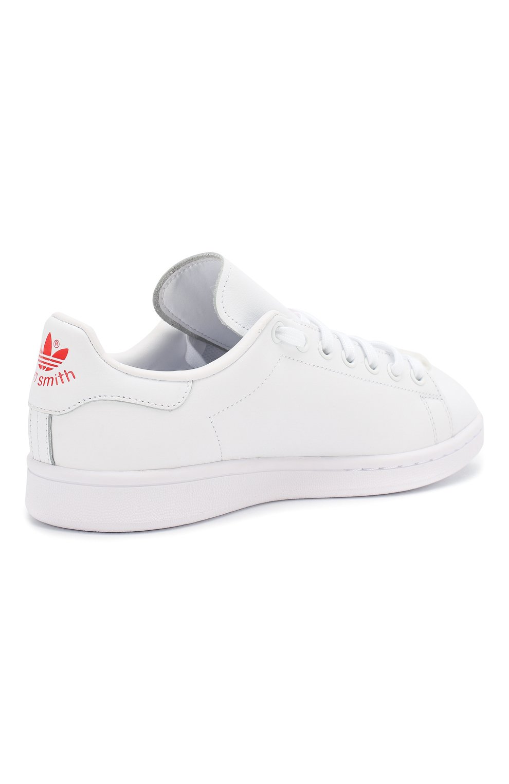 Женские кожаные кеды stan smith ADIDAS ORIGINALS белого цвета, арт. G27893 | Фото 4 (Подошва: Платформа; Материал внутренний: Не назначено, Текстиль; Материал сплава: Проставлено; Материал утеплителя: Без утеплителя; Драгоценные камни: Проставлено; Стили: Кэжуэл; Статус проверки: Проверена категория)