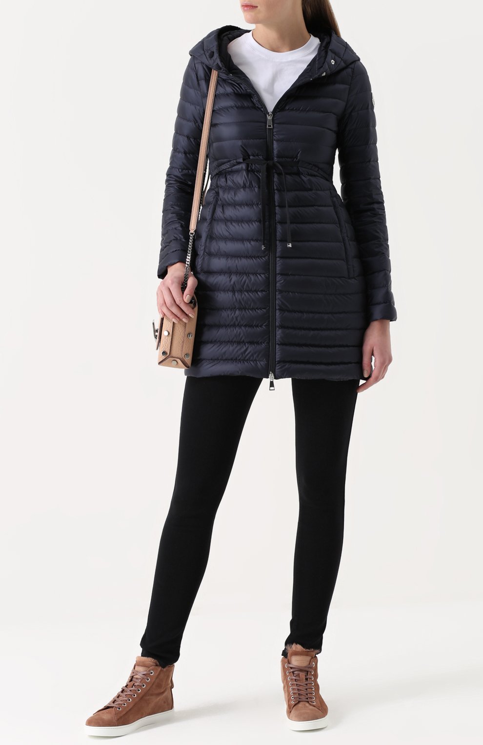 Стеганый приталенный пуховик с капюшоном MONCLER, арт. C1-093-49312-99-53048, фото 2