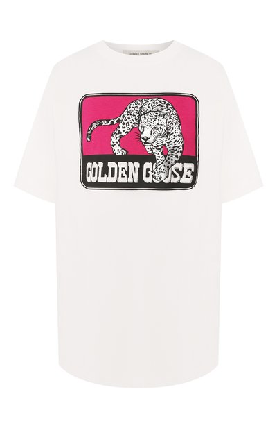 Женская хлопковая футболка GOLDEN GOOSE DELUXE BRAND, арт. G36WP026.S1