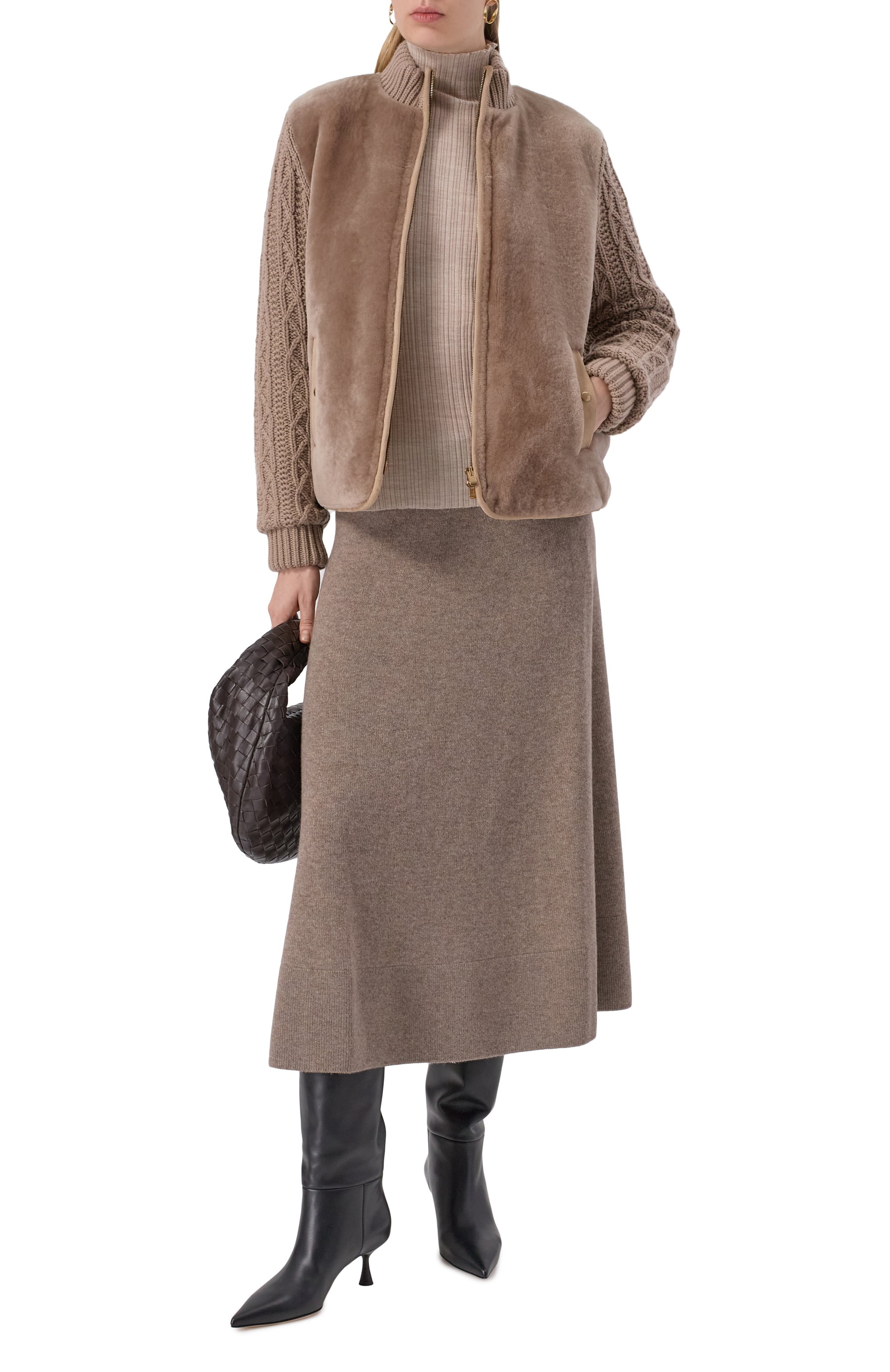 Кашемировая юбка AGNONA, арт. KG10060E/0K080NE, фото 2