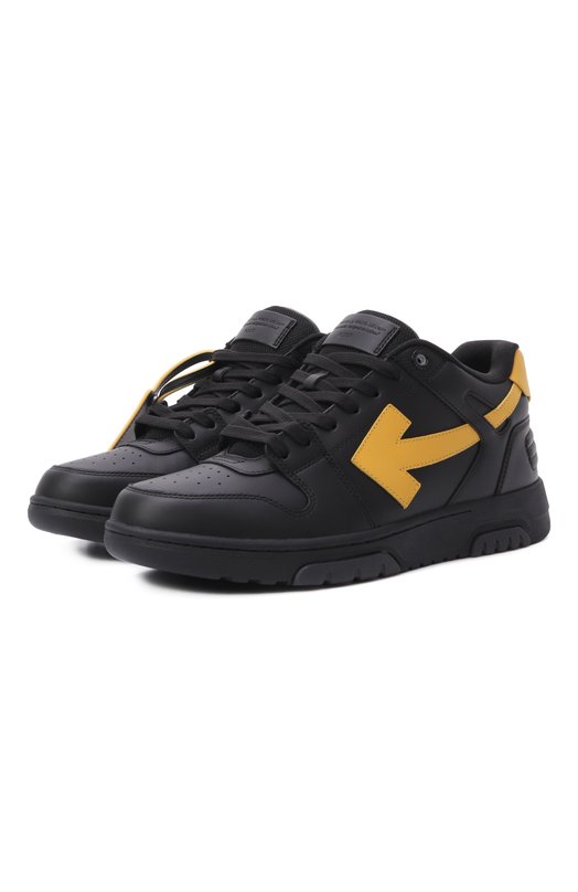Кожаные кеды Out of Office Off-White 0MIA189S26LEA001 Чёрный 0MIA189S26LEA001