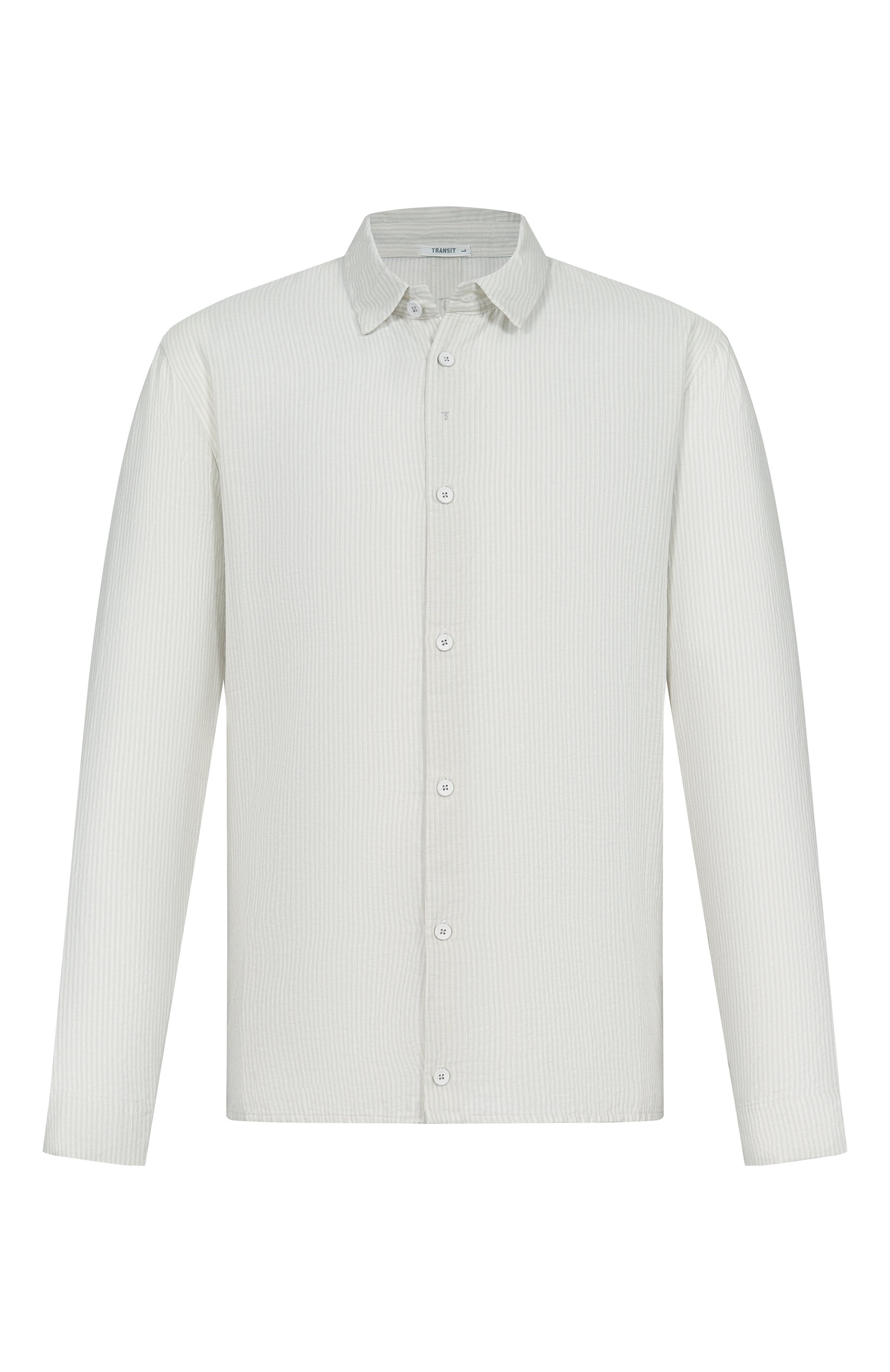 Рубашка из хлопка и льна TRANSIT, арт. CFUTRCW320, фото 1