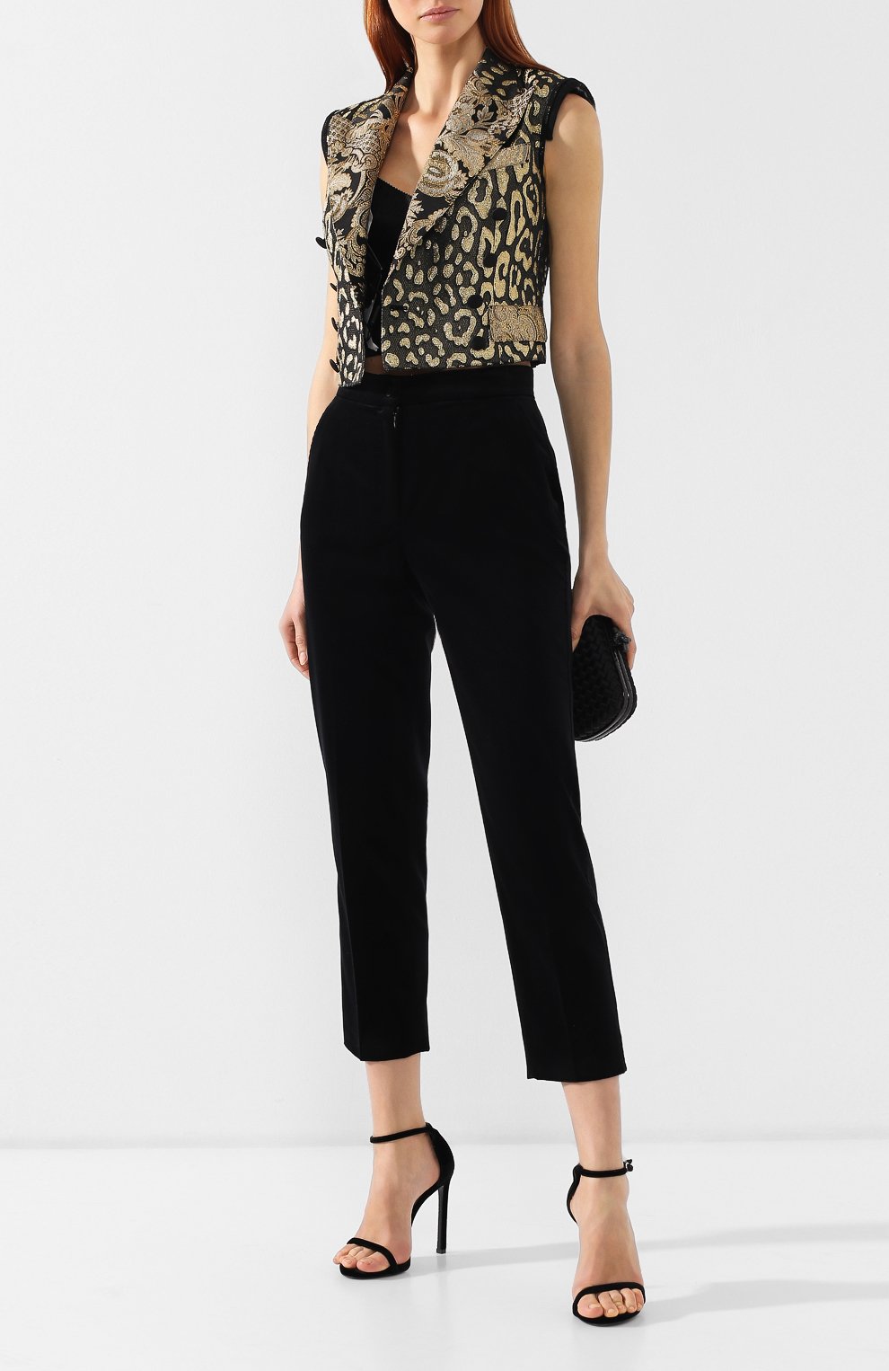 Хлопковые брюки DOLCE & GABBANA, арт. FTA6ST/FUVJZ, фото 2