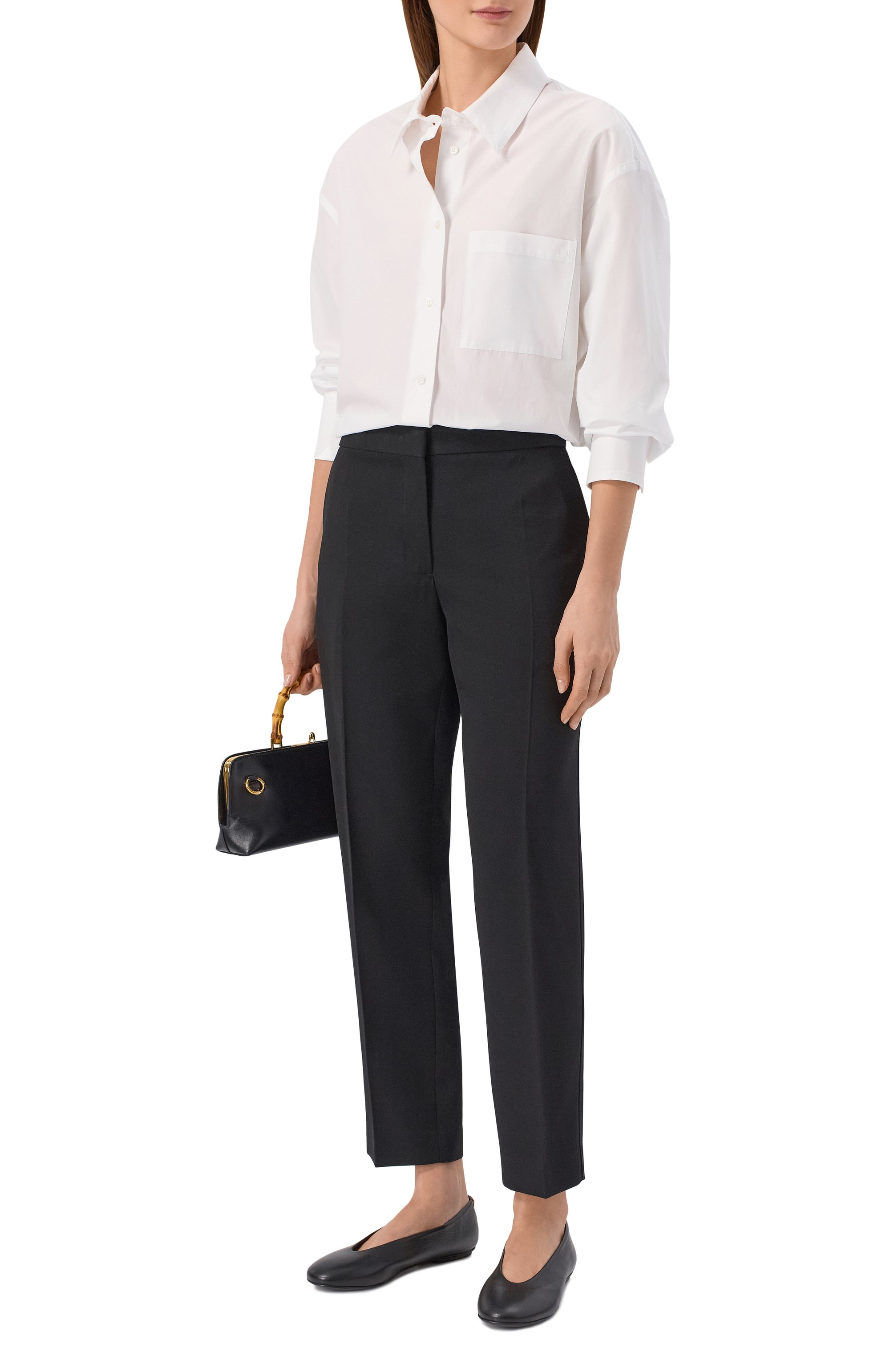 Кожаные балетки swan SERGIO ROSSI, арт. B14310/MVIN14, фото 3