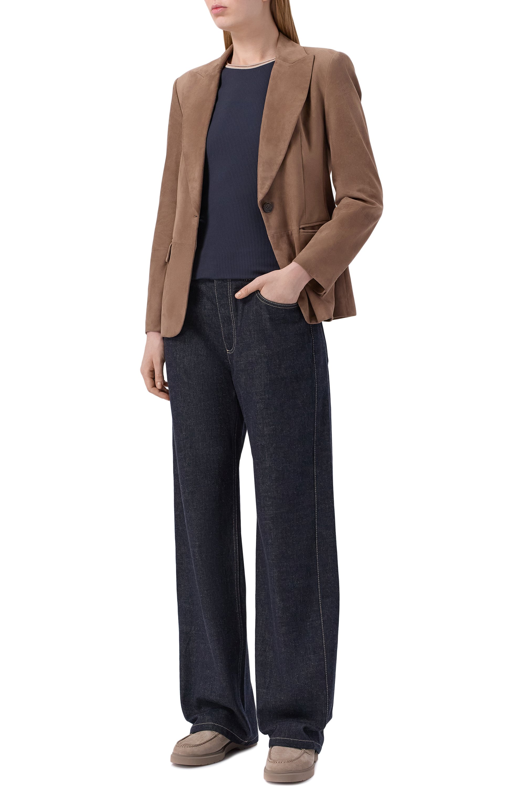 Хлопковый пуловер BRUNELLO CUCINELLI, арт. MG902D0300, фото 2