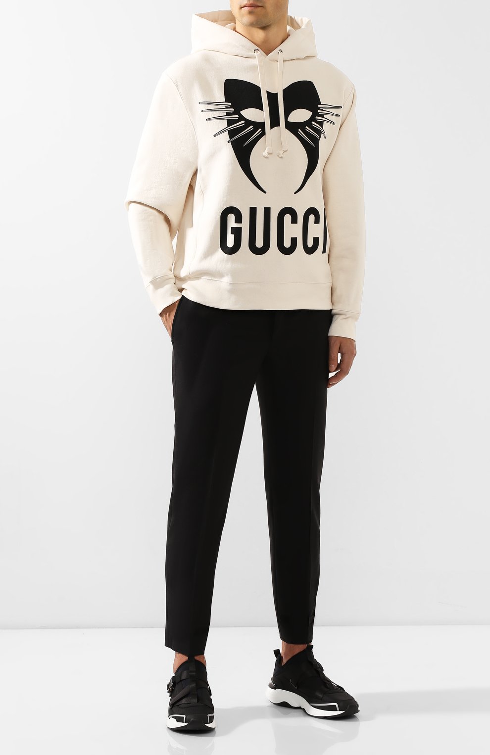 Хлопковое худи GUCCI, арт. 569828/XJBTR, фото 2
