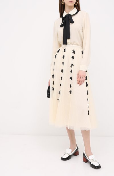 Юбка REDVALENTINO бежевого цвета по цене 97550 руб., арт. UR3RA01A/5BM, фото 2 Юбка REDVALENTINO, арт. UR3RA01A/5BM, фото 2