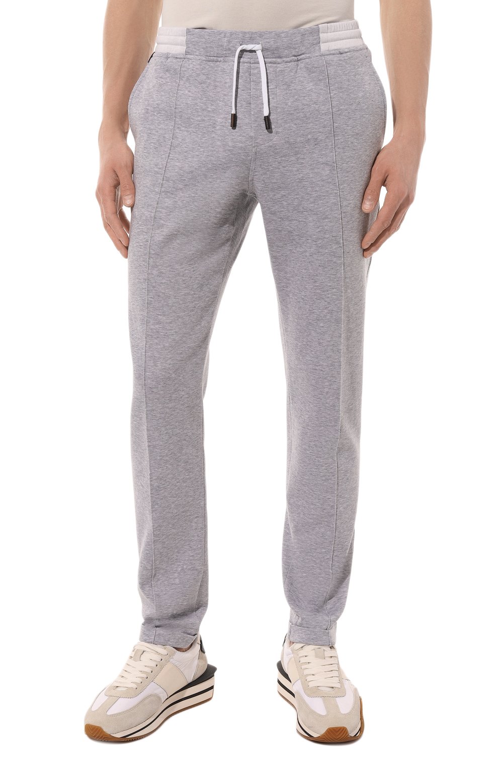 Хлопковый спортивный костюм CAPOBIANCO светло-серого цвета по цене 110000 руб., арт. 14MT03.TS00, фото 4 Хлопковый спортивный костюм CAPOBIANCO, арт. 14MT03.TS00, фото 4